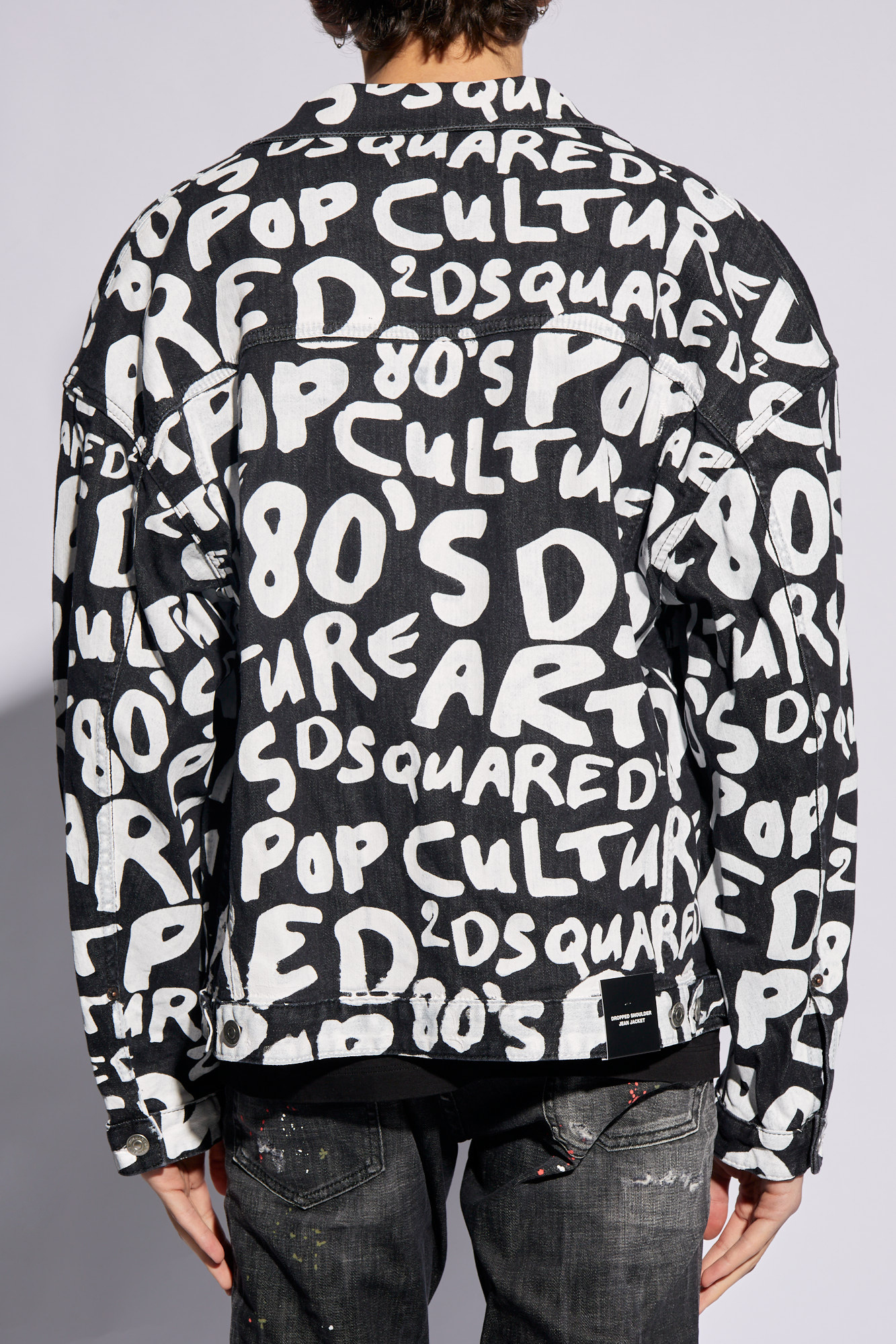 Dsquared black denim store jacket